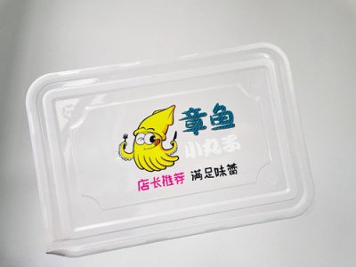 一次性餐盒盖UV数码彩色印刷方案